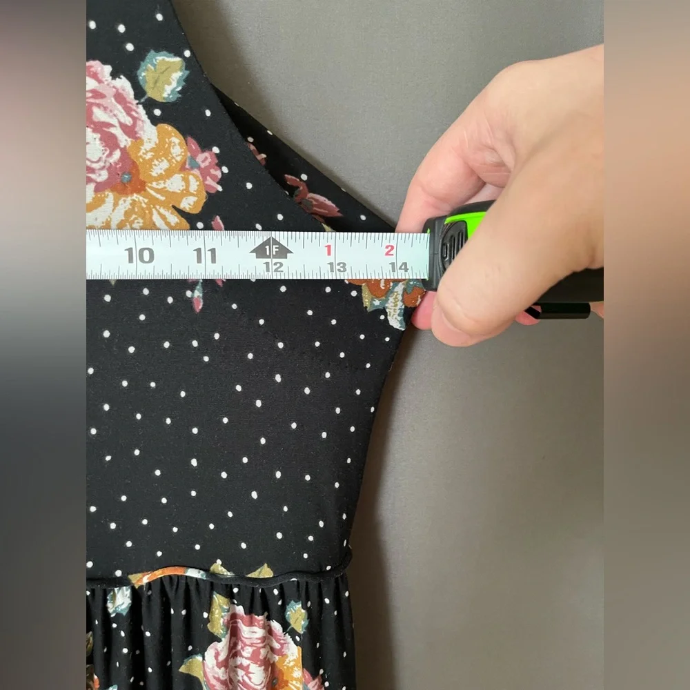 Free People Black Floral Maxi Dress - Picture 11 of 11